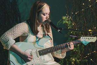 Soccer Mommy's Sophie Allison performs at Stone Circle Theater in Ridgewood, Queens, New York City, May 31, 2024.