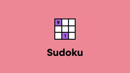 Sudoku on a pink background