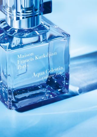 Maison Francis Kurkdjian Aqua Celestia fragrance in blue bottle