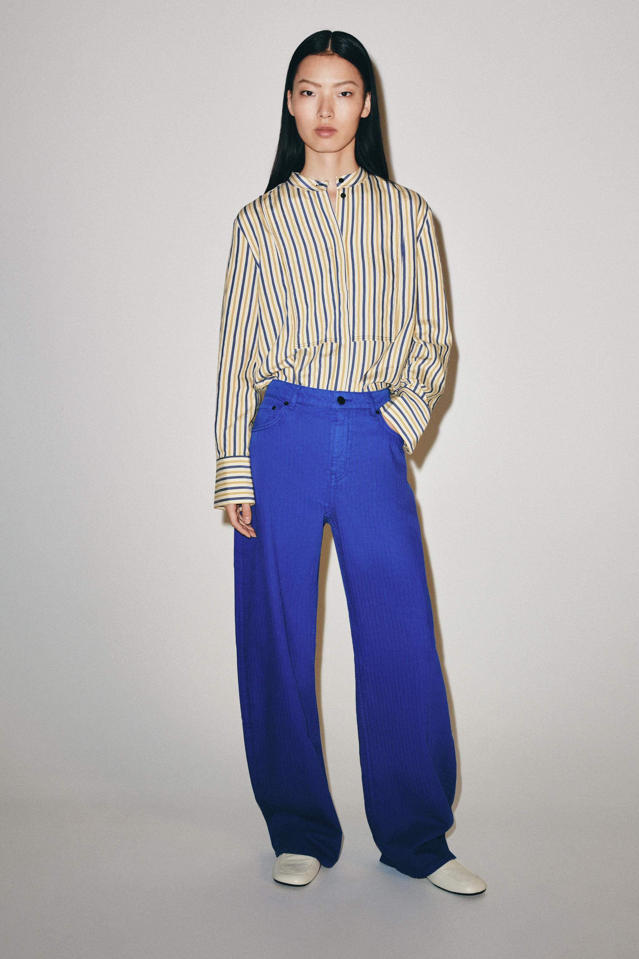 Zw Collection Mid-Rise Barrel Jeans - Light Blue - 26 (us 2)