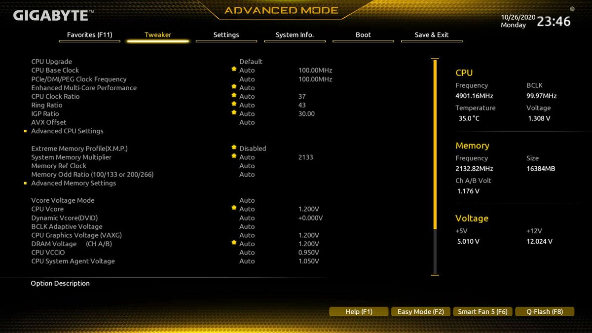 Gigabyte Z490M Gaming X BIOS