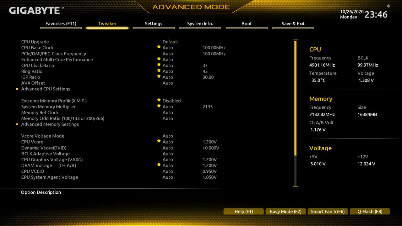 Gigabyte Z490M Gaming X BIOS