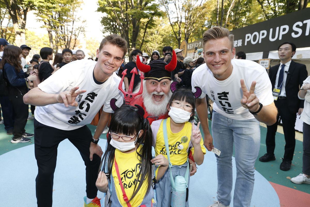 4 November 2023.9th Saitama Criterium.Saitamarche.KUSS Sepp (USA) Jumbo - Visma.KITTEL Marcel (GER).Photo : Yuzuru SUNADA