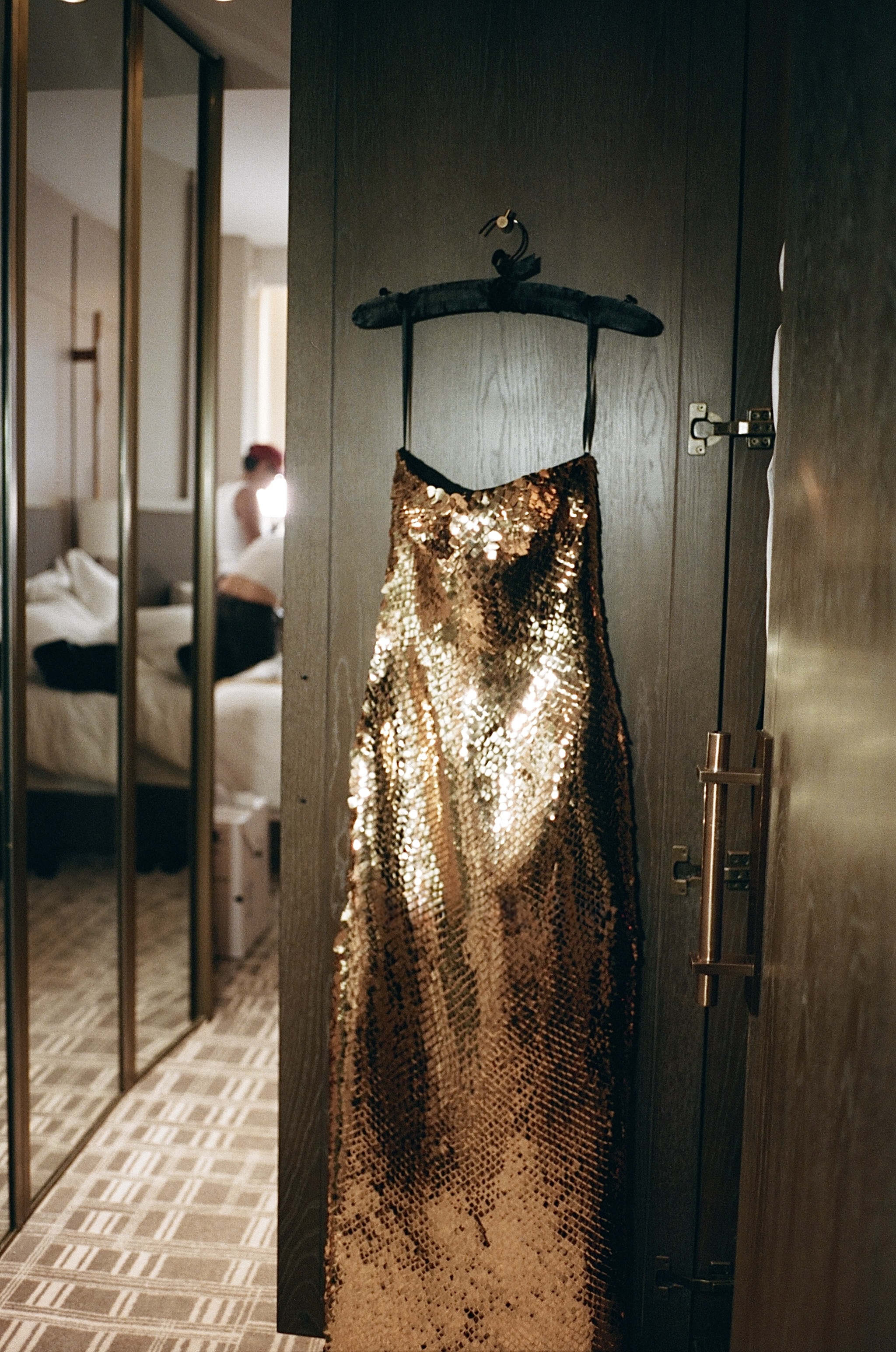 Brittany Snow gets ready for the 2025 MTV VMA red carpet