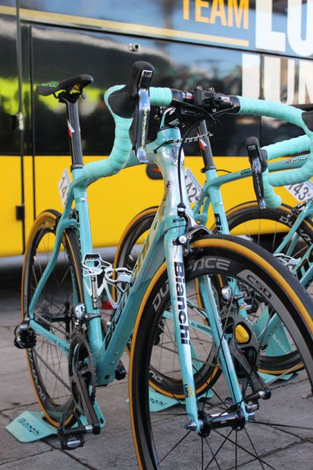 Sep Vanmarcke's Bianchi bike for the Tour of Flanders