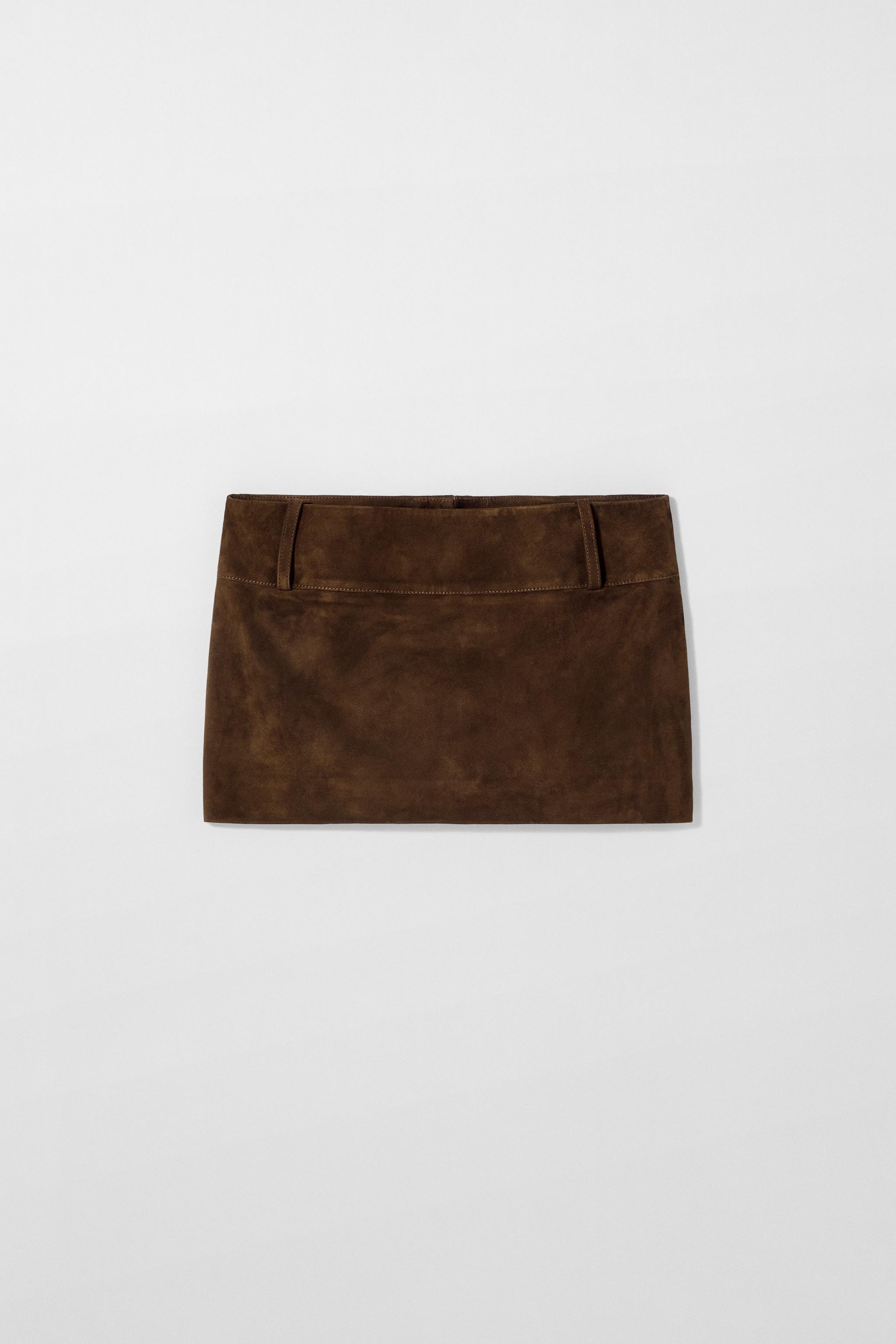Suede Leather Skirt Kate Moss X Zara