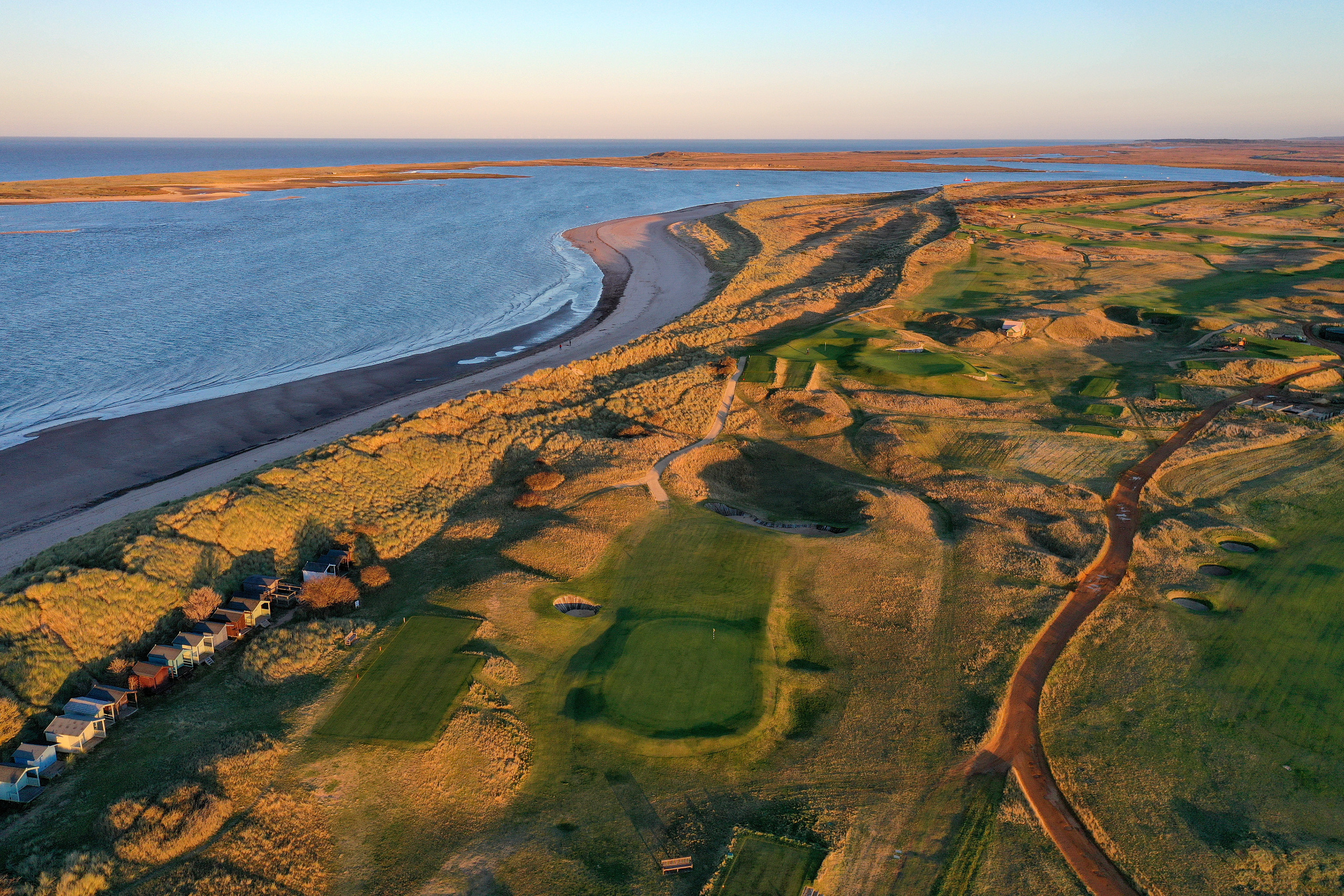 The par-3 15th at Royal West Norfolk