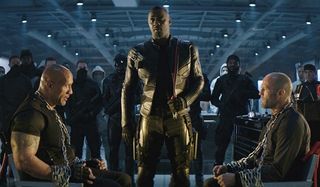 Hobbs & Shaw Brixton stands with his jumper cable, ready to torture the boys