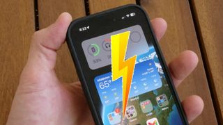 Faster iPhone with lightning bolt
