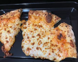Reheated pizza using the KitchenAid Digital Countertop Oven