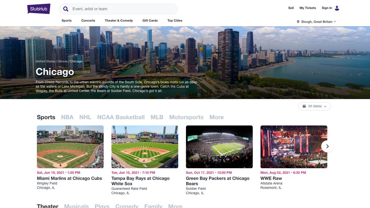 Sports Tickets Tickets - StubHub