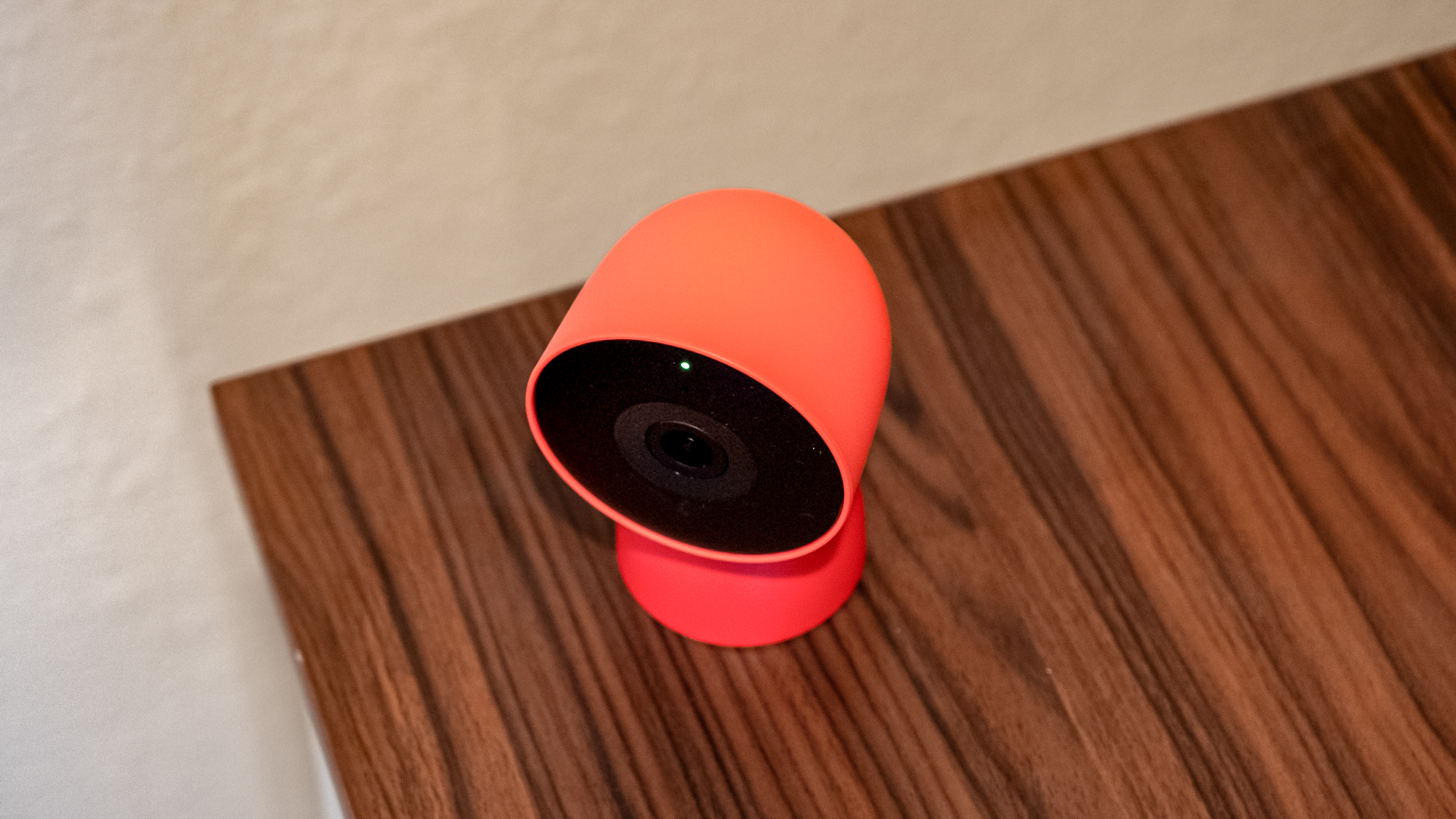 Google Nest Doorbell (wired, 3rd gen) on a shelf