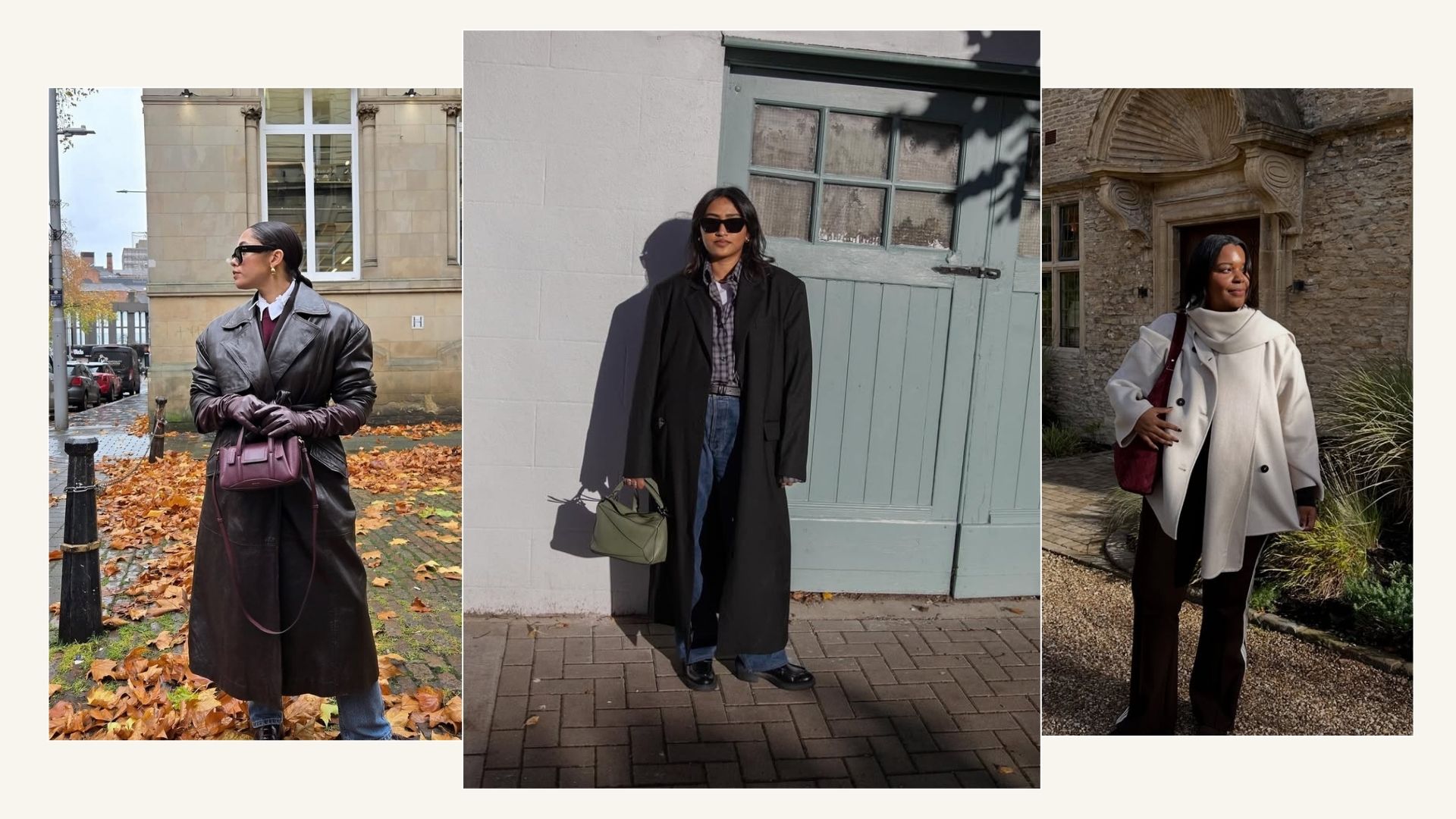 Influencers wearing winter outfits