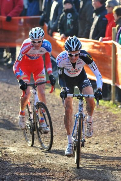 Niels Albert (BKCP-Powerplus) and Klaas Vantornout (Sunweb-Revor)