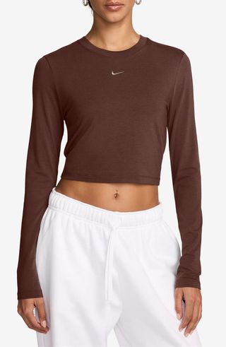 Sportswear Chill Knit Slim Long Sleeve Crop T-Shirt