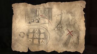Hogwarts Legacy Cursed Tomb Treasure map