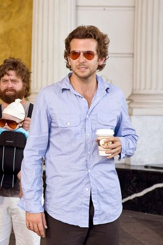 Bradley Cooper Grabs A Coffee