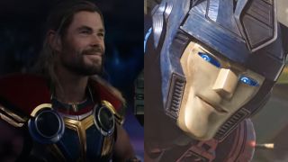 Chris Hemsworth in Thor: Love and Thunder and Transformers One