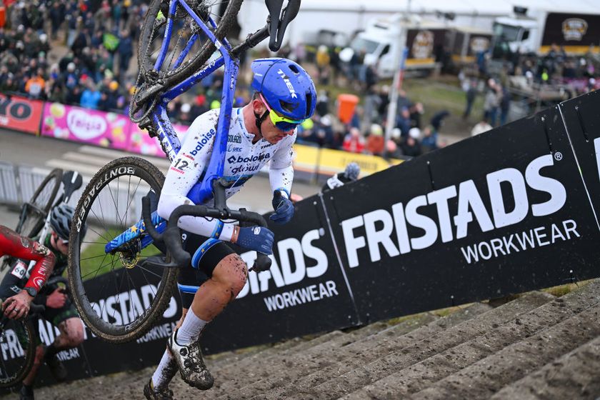 HOOGERHEIDE, NETHERLANDS - JANUARY 26: Thibau Nys of Belgium and Team Baloise Glowi Lions during the 34th UCI Cyclo-Cross World Cup GP Adrie Van der Poel Hoogerheide 2025, Men&amp;apos;s Elite / #UCIWT / on January 26, 2025 in Hoogerheide, Netherlands. (Photo by Luc Claessen/Getty Images)