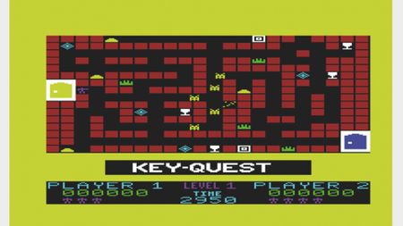 Screenshot of Key Quest on the Commodore Vic-20
