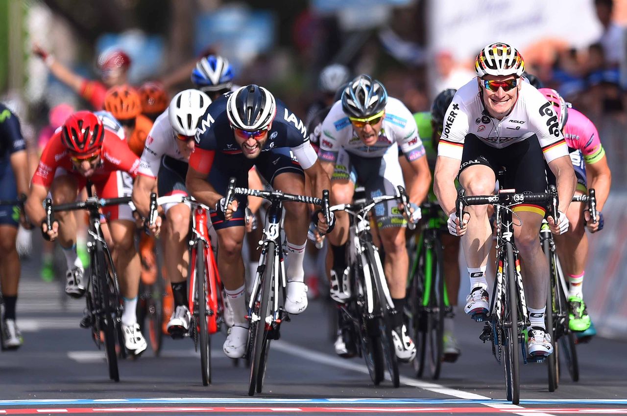 Andre Greipel (Lotto Soudal) wins stage 6 of the GIro d'Italia