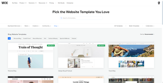 Wix blogging templates