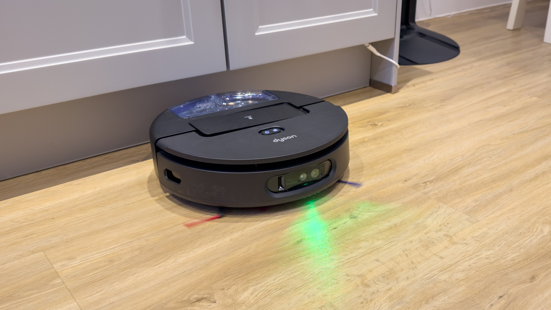 Dyson Spot+Scrub Ai robot vacuum in tester's house