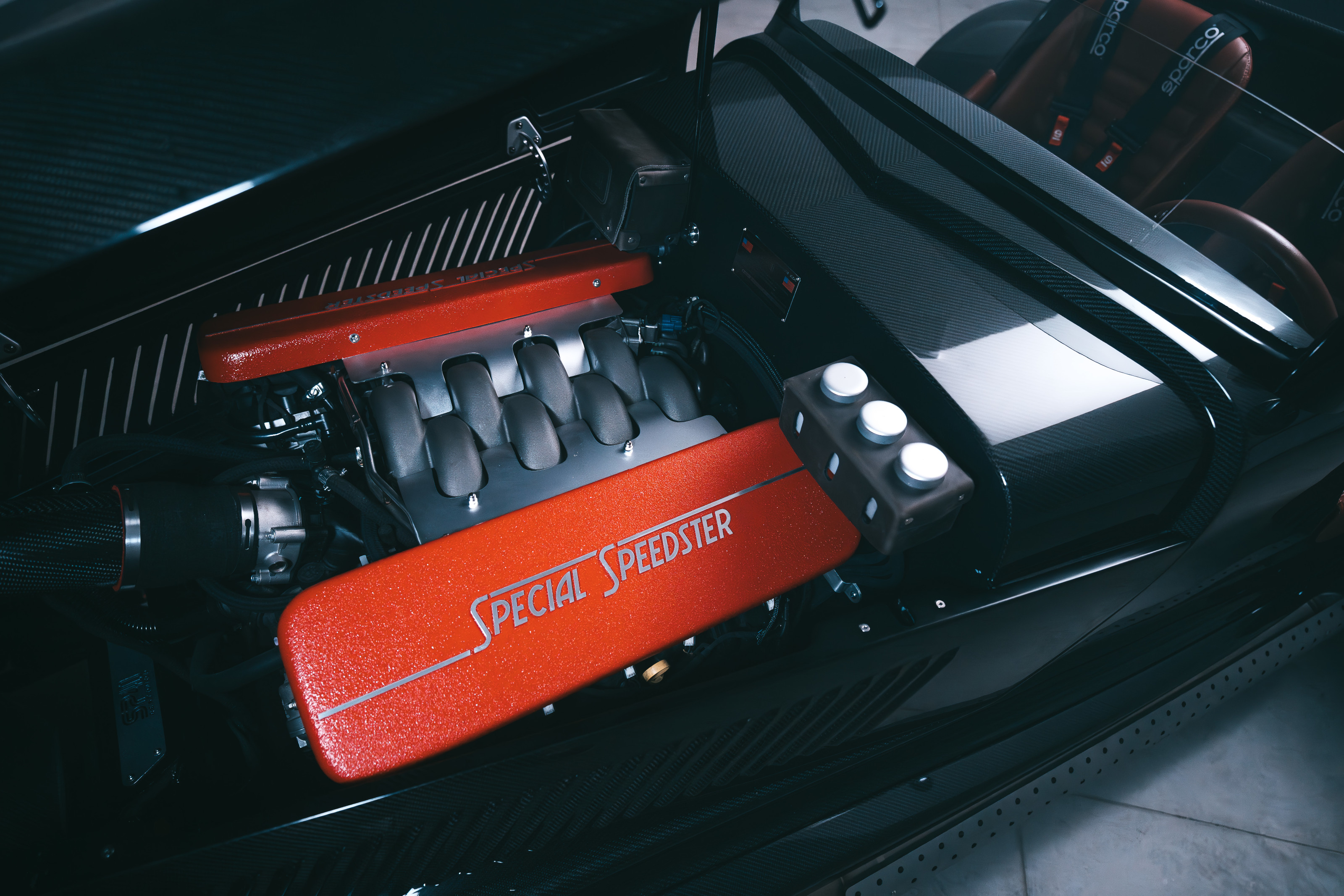 The SP40 Restomod features a modern Ford V8