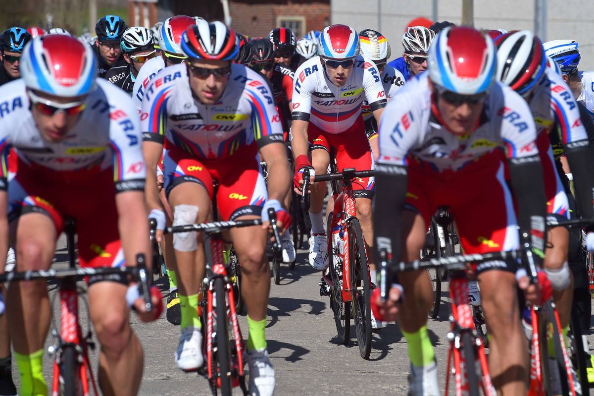 Katusha successfully delivered Alexander Kristoff to stage one victory