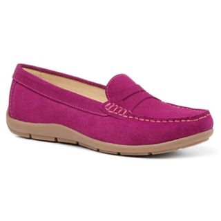 Hotter pink drift flat shoes