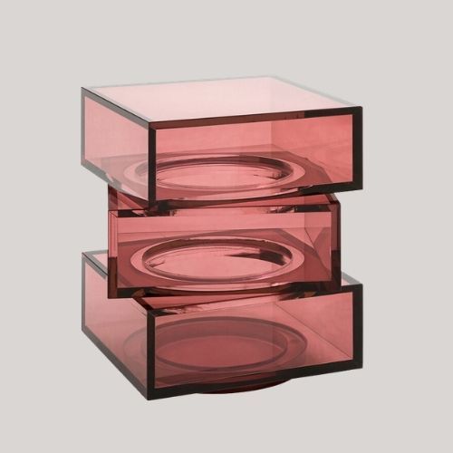 Akrili Acrylic Cube End Table