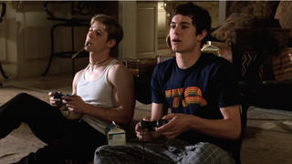Ryan and Seth are playing video games in The O.C. pilot.