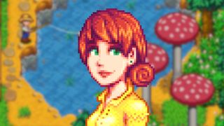 A Stardew Valley character