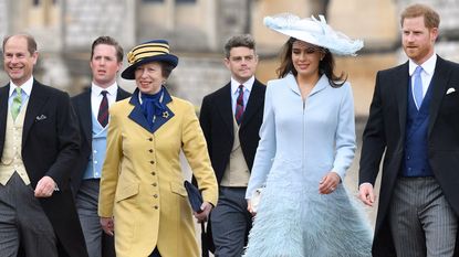Members of the royal family including Sophie Winkleman, Prince Harry, Princess Anne and Prince Edward