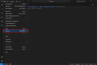 VS Code create new ps1 file