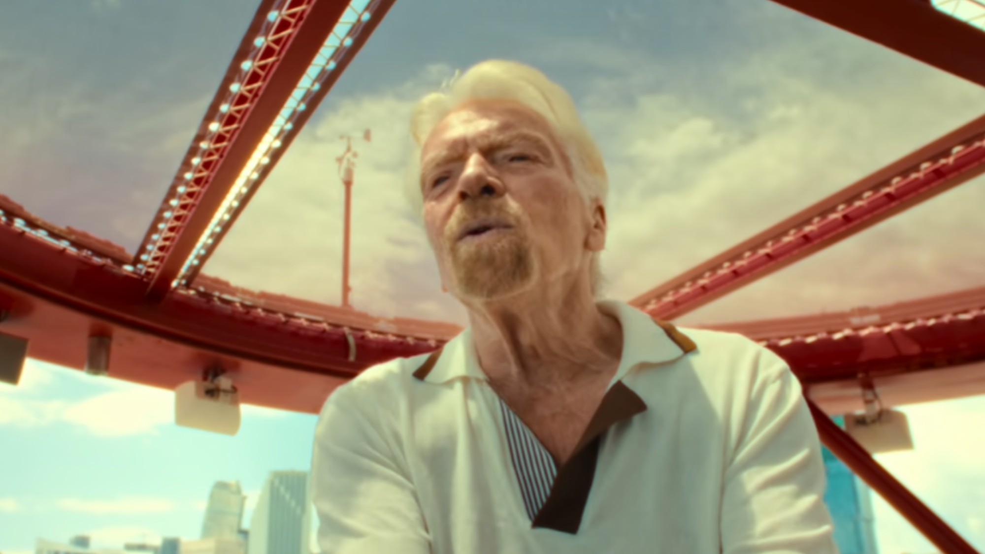 Richard Branson being interviewed in Untold Raygun: Breaking Badly