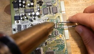 Sound Blaster 16 cards being repaired