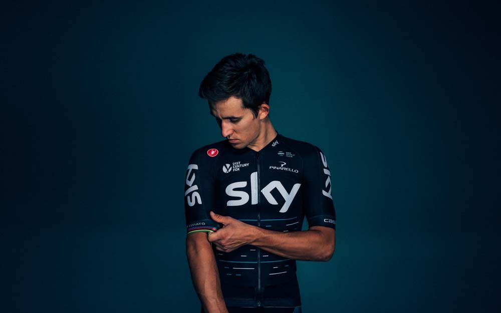 Michal Kwiatkowski in the new Castelli jersey