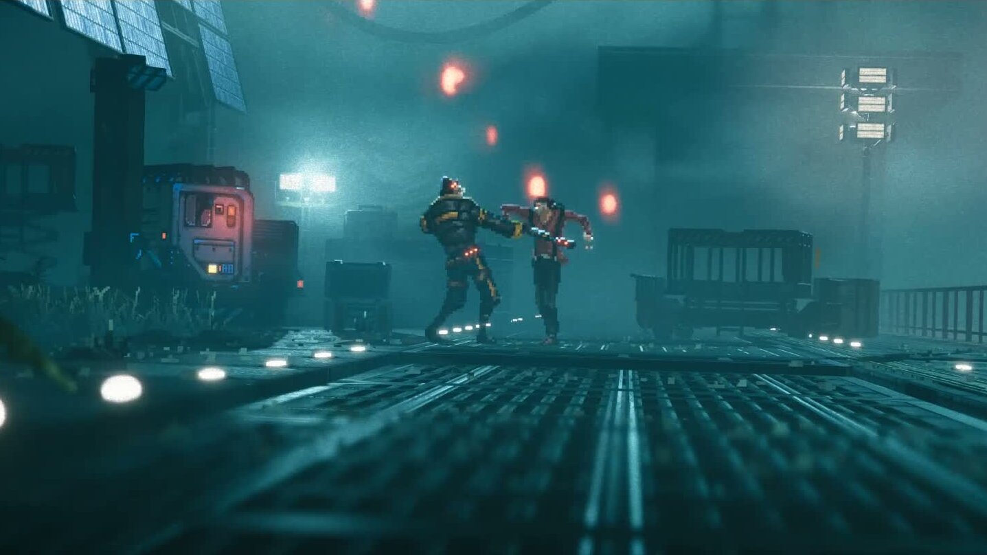 REPLACED gameplay with the main character battling a police officer for his weapon.