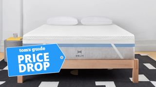 The Helix GlacioTex Premium Mattress Topper with a deals badge