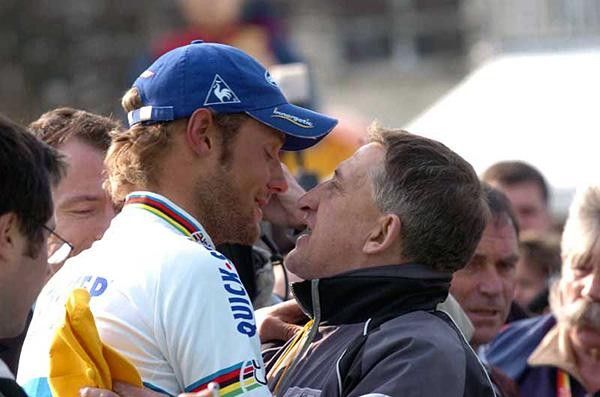 Tom Boonen with Freddy Maertens