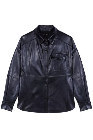 Maje Leather Shirt