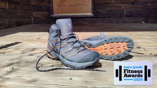 Scarpa walking boots with the TG fitness awards 2024 logo