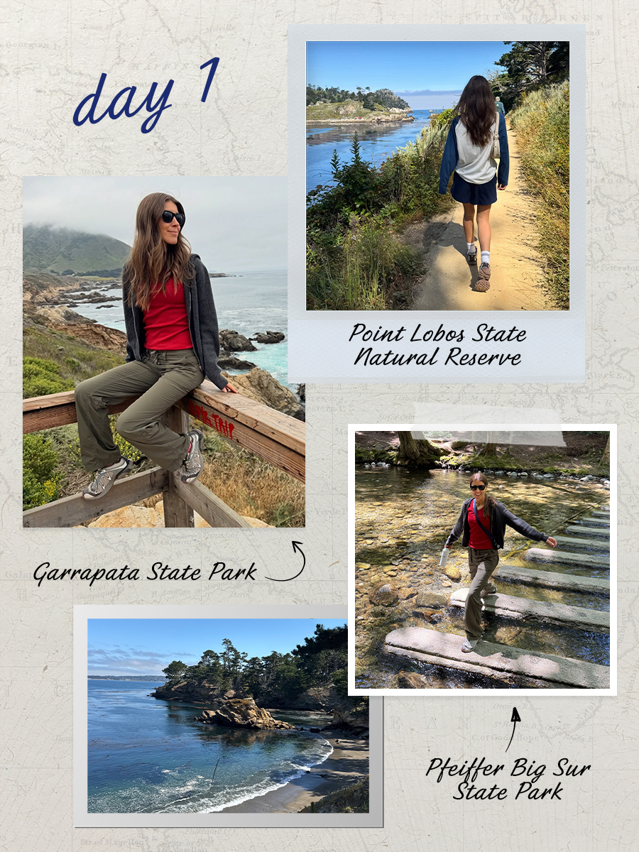 Judith Jones on a road trip in Northern California