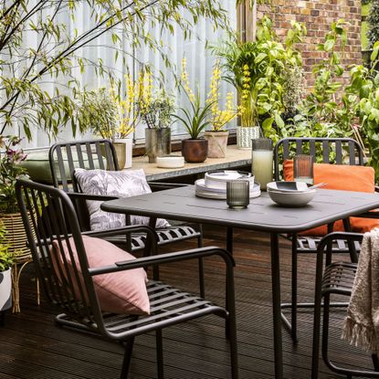 Habitat Indu 4 Seater Metal Patio Set