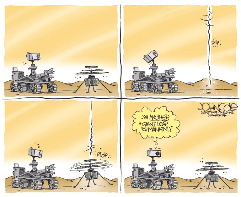 Editorial Cartoon U.S. mars nasa&amp;amp;nbsp;