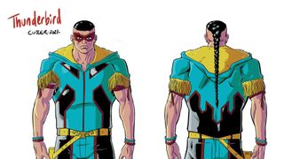 Giant-Size X-Men: Thunderbird #1 design variant cover by David Cutler