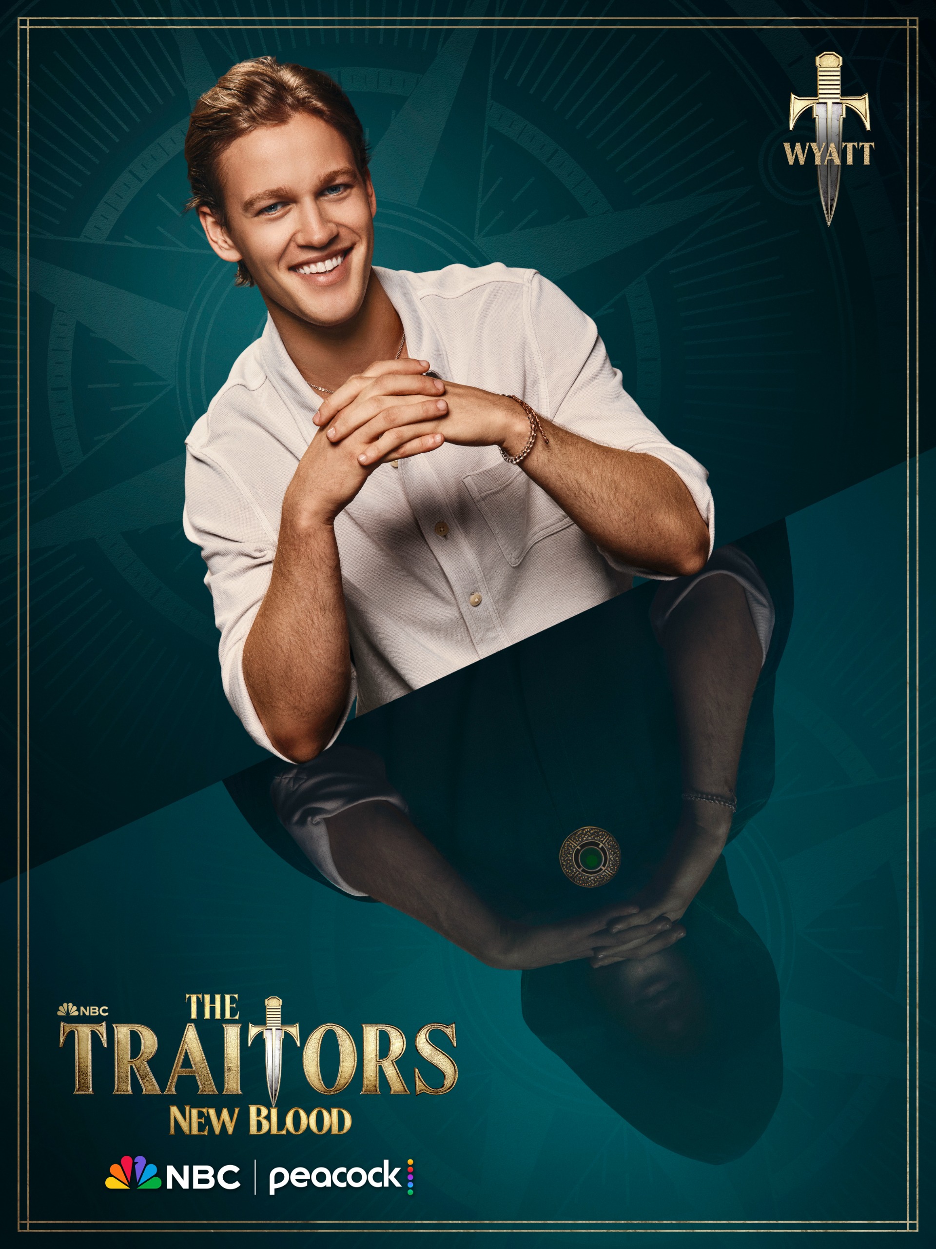 The cast portrait for Wyatt Gillespie from NBC's 'The Traitors: New Blood.'