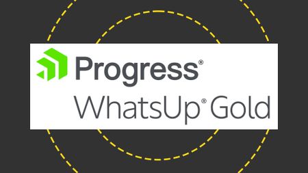 The Progress WhatsUp Gold logo on the ITPro background