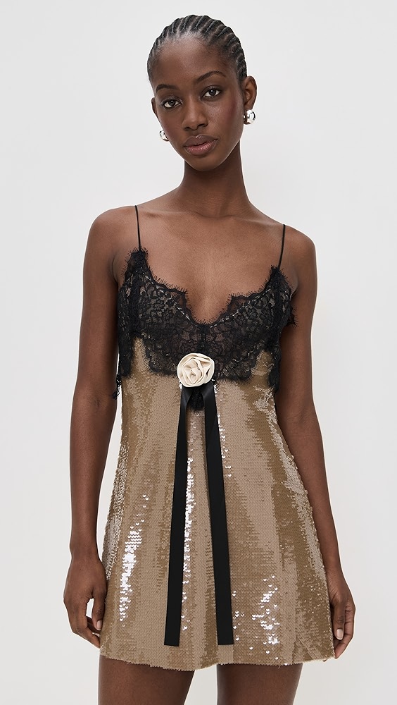 For Love &amp;amp; Lemons Sylvie Sequin Mini Dress